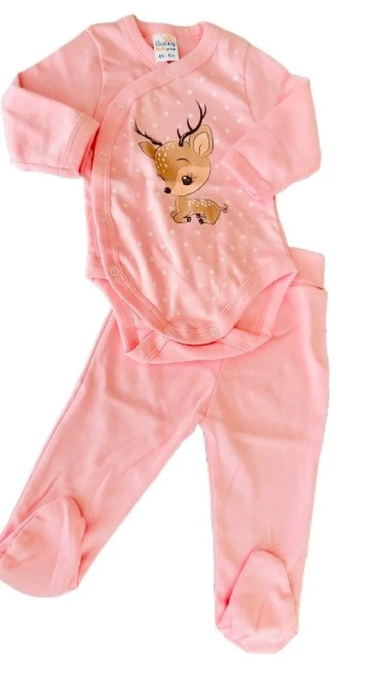 Гащеризони , комплекти , блузки , панталонки Бебешки комплект боди с ританка 