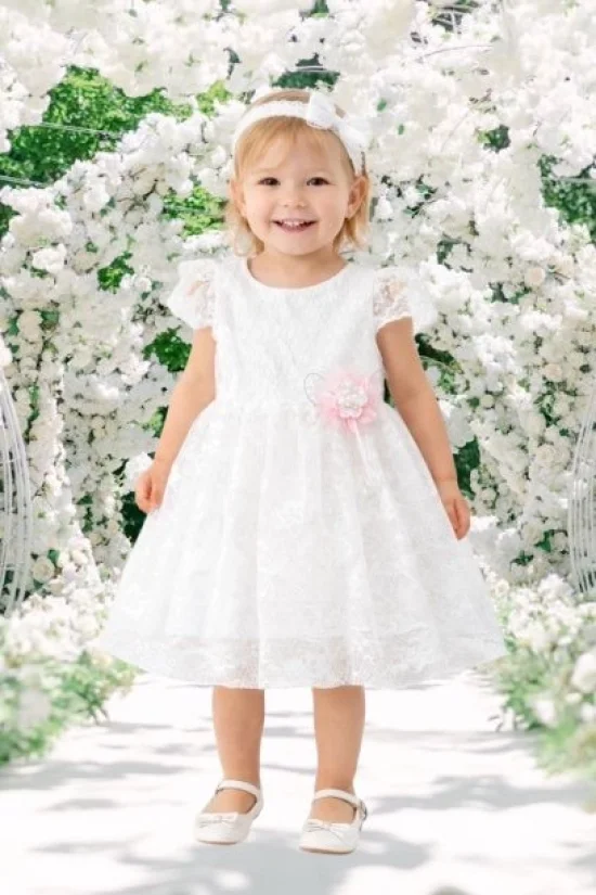 Рокли и Официални дрешки Официална рокля с къс ръкав и лента за глава