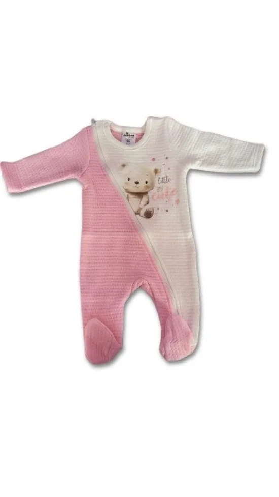 Гащеризон Капитон с цип в розов цвят