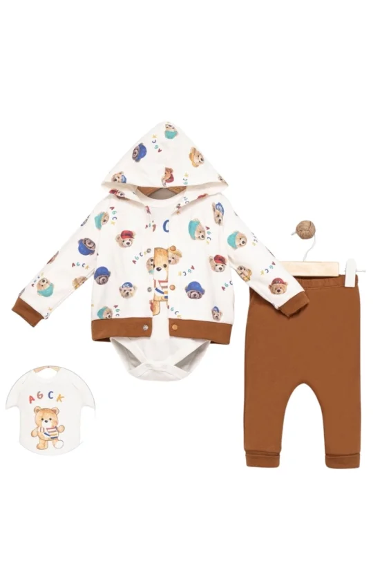 Гащеризони , комплекти , блузки , панталонки Комплект за момченце 3 части