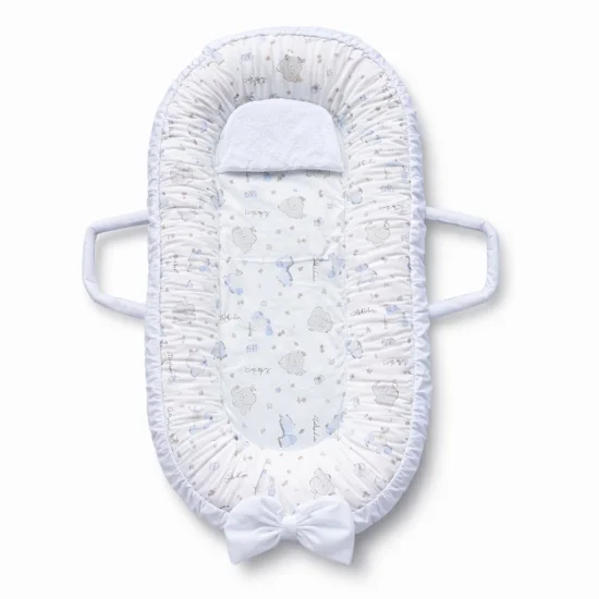 Бебешки Гнезда Гнездо за бебе в бяло с костенурки