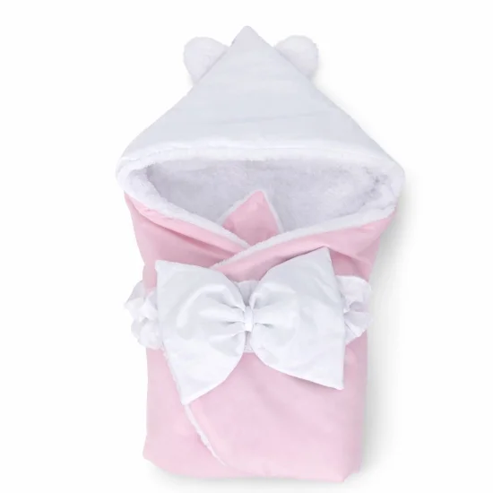 Порт бебета, пелени , одеяла Порт бебе с качулка в розово