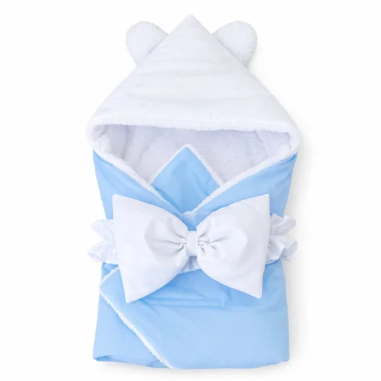 Порт бебета, пелени , одеяла Порт бебе с качулка в синьо