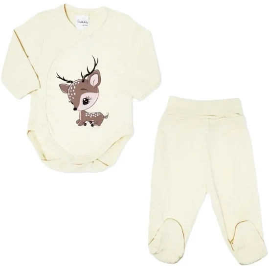 Гащеризони , комплекти , блузки , панталонки Бебешки комплект боди с ританка 