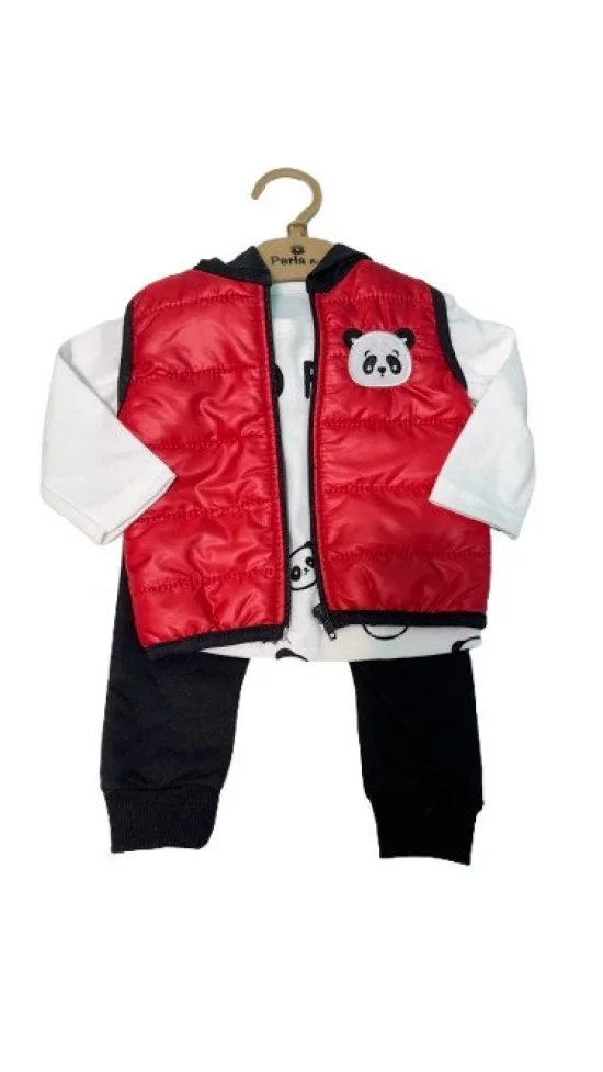 Гащеризони , комплекти , блузки , панталонки Бебешки комплект с елек