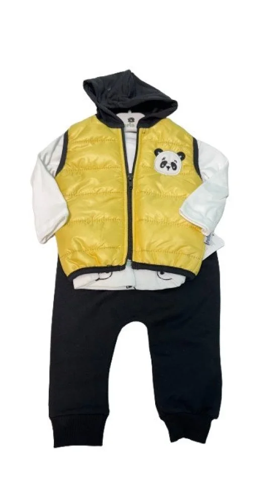 Гащеризони , комплекти , блузки , панталонки Бебешки комплект с елек