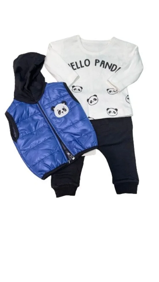 Гащеризони , комплекти , блузки , панталонки Бебешки комплект с елек