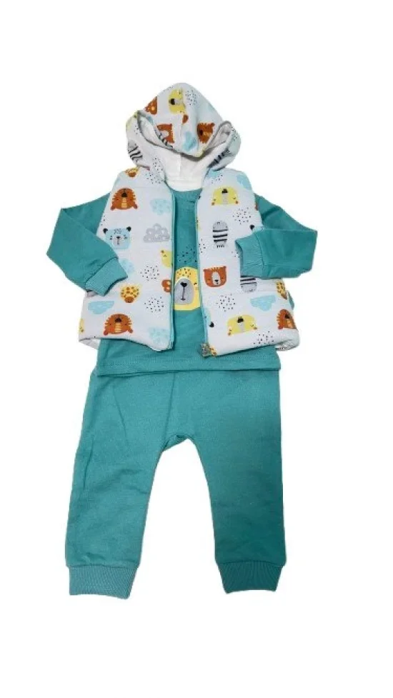 Гащеризони , комплекти , блузки , панталонки Бебешки комплект с елек