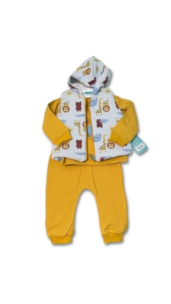 Гащеризони , комплекти , блузки , панталонки Бебешки комплект с елек