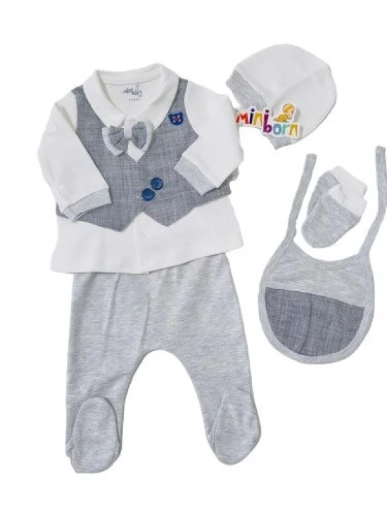 Гащеризони , комплекти , блузки , панталонки Комплект за момченце 5 части