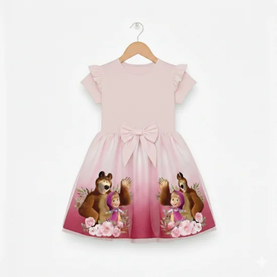 Рокли и Официални дрешки Рокля “Маша и Мечока”